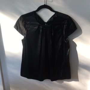 Black silk blouse